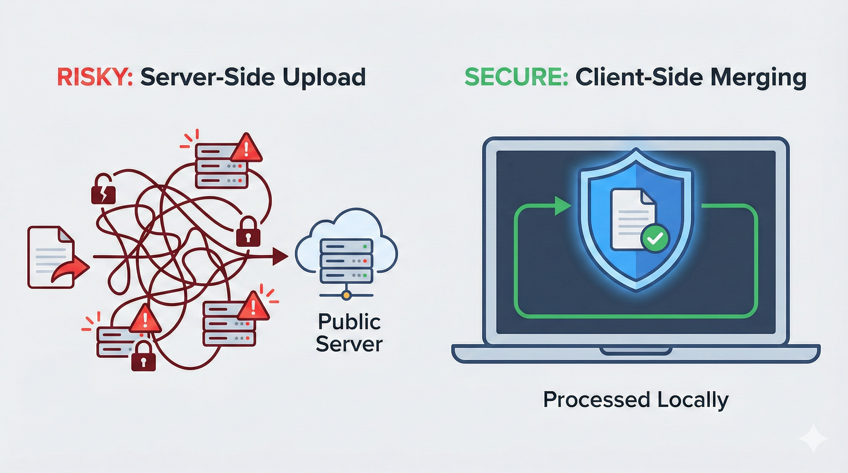 Security risks of uploading PDFs to online tools